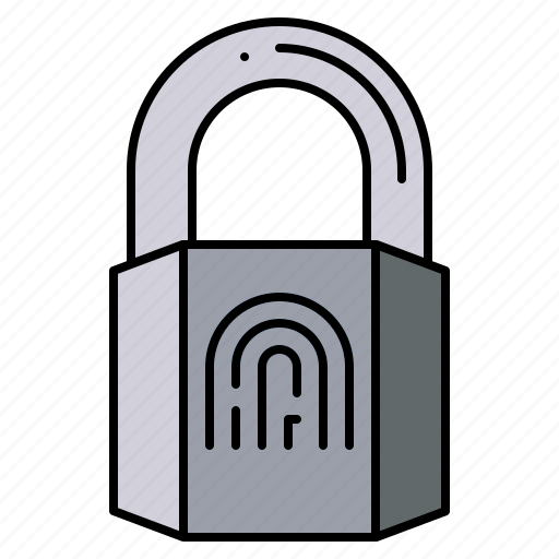 Padlock, fingerprint, password, locked, key, scan icon - Download on Iconfinder