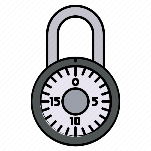 Rotary, padlock, lock, key, password, security icon - Download on Iconfinder