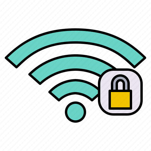Wifi, lock, internet, network, security, password icon - Download on Iconfinder