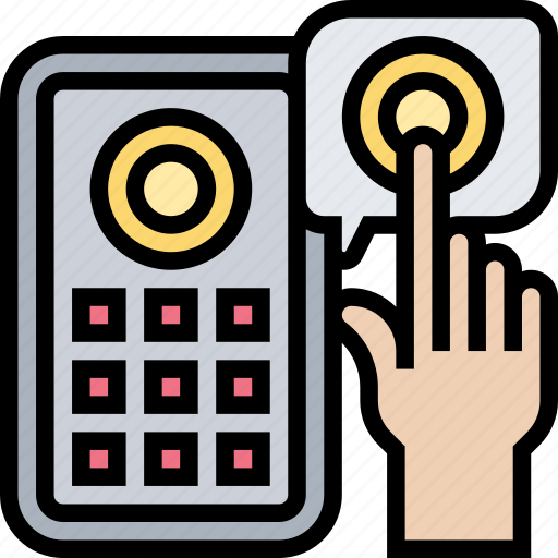Lock, fingerprint, door, scanner, authentication icon - Download on Iconfinder