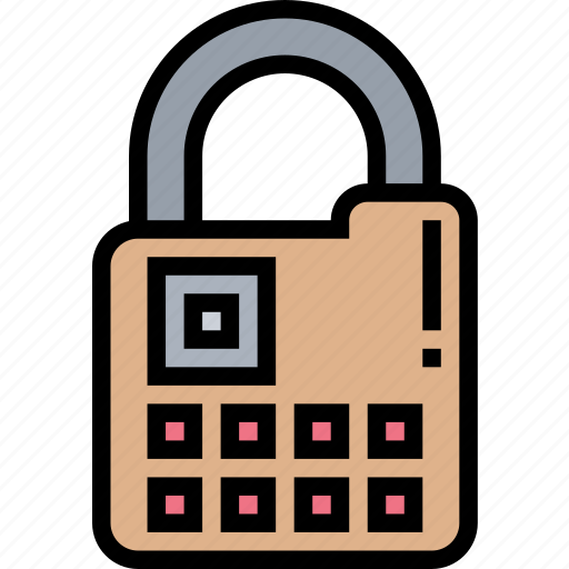 Padlock, digit, encryption, protect, secure icon - Download on Iconfinder