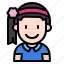 kid, avatar, girl, people, person, user, smile 