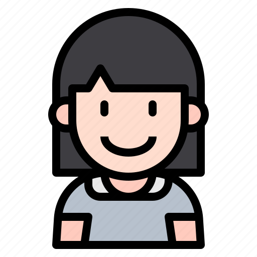 Kid, avatar, girl, people, user, profile, smile icon - Download on Iconfinder