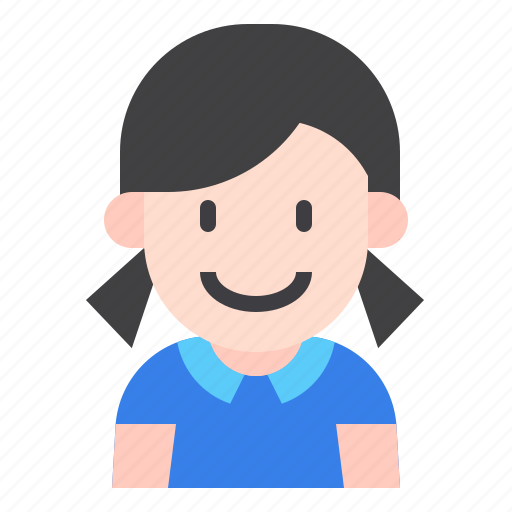 Girl, kid, avatar, people, person, user, profile icon - Download on Iconfinder