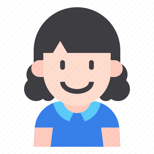 Kid, avatar, girl, people, person, user, profile icon - Download on Iconfinder