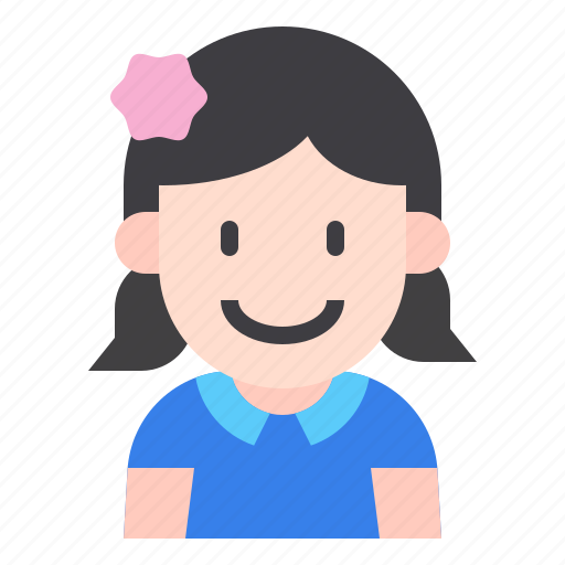 Kid, avatar, girl, people, young, user, profile icon - Download on Iconfinder