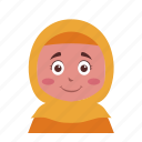 hijab, girl, people, user, kid, child, kindergarten, avatar