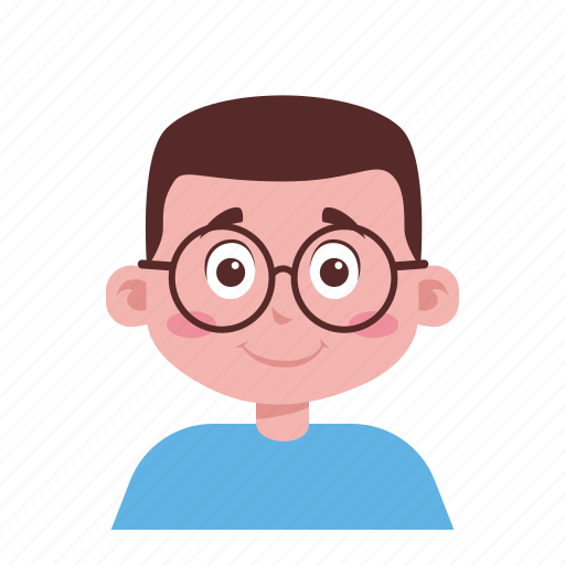 Glasses, boy, avatar, people, user, kid, child icon - Download on Iconfinder