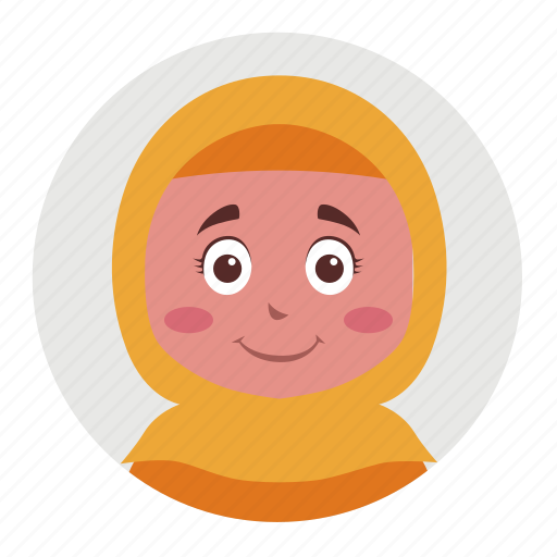 Avatar, kid, child, girl, hijab, moslem icon - Download on Iconfinder