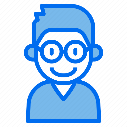 Kid, glasses, avatar, boy, people, person, young icon - Download on Iconfinder
