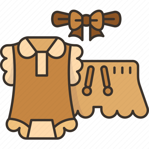 Ruffle, sleeve, girl, child, clothes icon - Download on Iconfinder