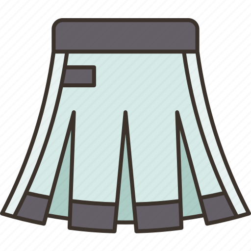 Skirt, pleats, girl, clothes, beauty icon - Download on Iconfinder