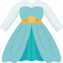 dress, princess, girl, costume, skirt