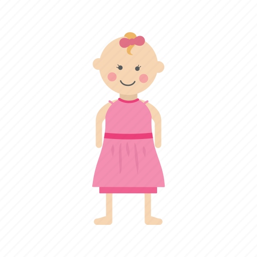 Child, girl, happy, kid, little, standing, young icon - Download on Iconfinder