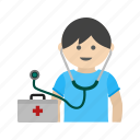 child, cute, doctor, kid, medical, play, stethoscope 