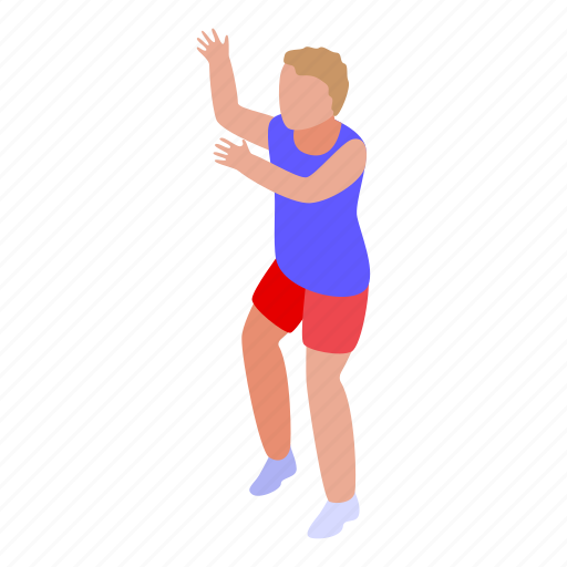 Kid, basketball, game, isometric icon - Download on Iconfinder