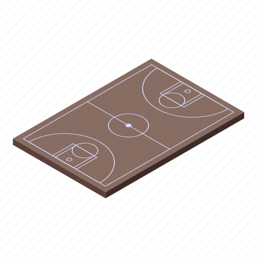Basketball, court, isometric icon - Download on Iconfinder