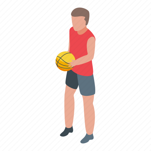 Teen, basketball, isometric icon - Download on Iconfinder