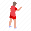 soccer, player, isometric