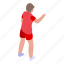 soccer, player, isometric 