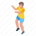 relax, volleyball, isometric