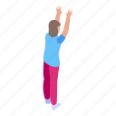 indoor, volleyball, player, isometric