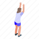 holiday, volleyball, player, isometric