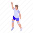 volleyball, player, isometric
