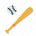 baseball, ball, bat, game, sport