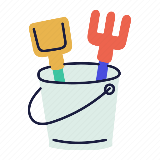 Bucket, play, sand, summer, toy icon - Download on Iconfinder