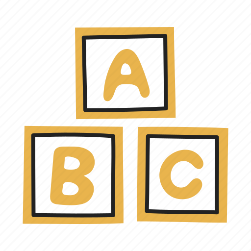 Abc, alphabet, blocks, cubes, learning icon - Download on Iconfinder