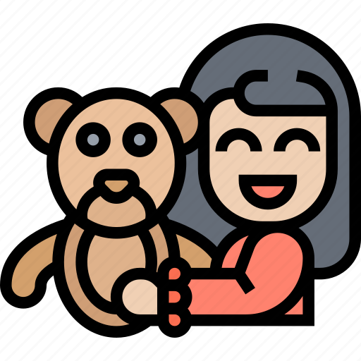 Teddy, bear, stuffed, animal, happiness icon - Download on Iconfinder