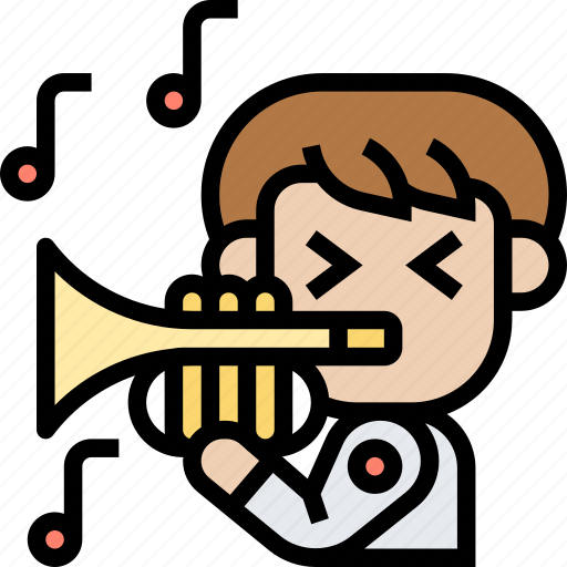 Trumpet, music, brass, instrument, jazz icon - Download on Iconfinder