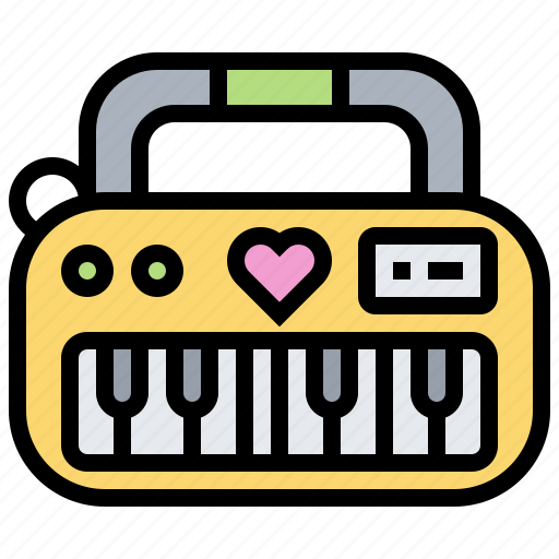 Accordion, instrument, music, synthesizer, toy icon - Download on Iconfinder