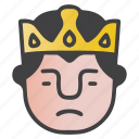 avatar, emoji, emoticon, king, neutral