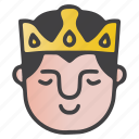 avatar, emoji, emoticon, king, peace