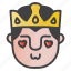 avatar, emoji, emoticon, king, love 