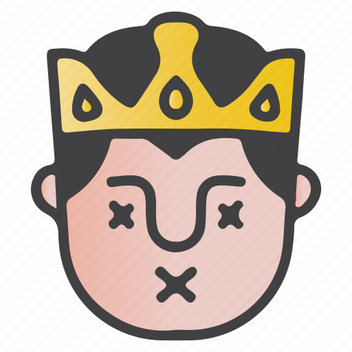 Avatar, dead, emoji, emoticon, king icon - Download on Iconfinder