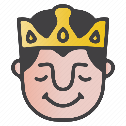 Avatar, emoji, emoticon, king, peace icon - Download on Iconfinder