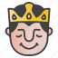 avatar, emoji, emoticon, king, peace 