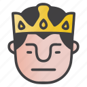 avatar, emoji, emoticon, king, neutral
