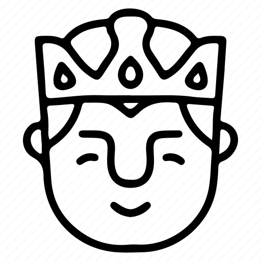Avatar, emoji, emoticon, king, relax icon - Download on Iconfinder