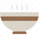 bowl, kitchen, soup, steam