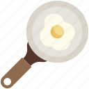 egg, fry, kitchen, pan, utensils
