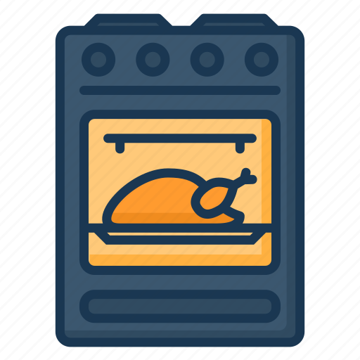 Chicken, cook, cooking, oven, stove icon - Download on Iconfinder