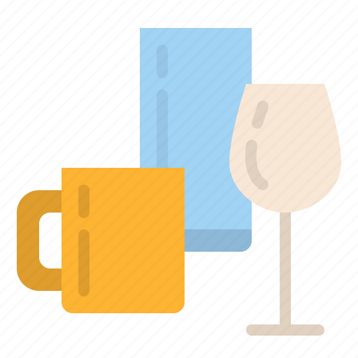 Glasses, mugs, kitchen, utensils icon - Download on Iconfinder