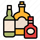 bottles, kitchen, drinks, utensils