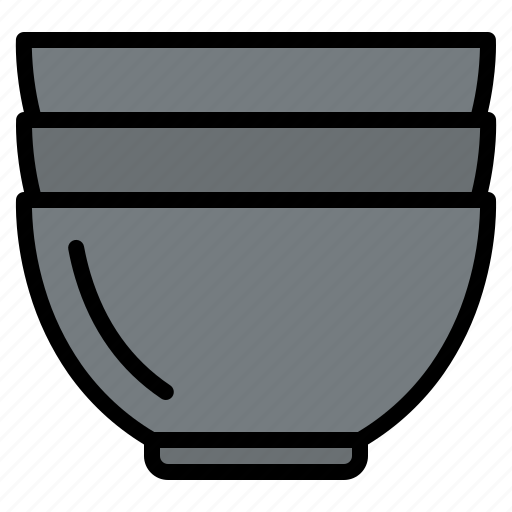 Bowls, kitchen, cooking, utensils icon - Download on Iconfinder