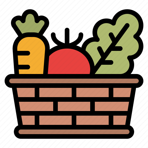 Vegetable, basket, kitchen, cooking, food icon - Download on Iconfinder