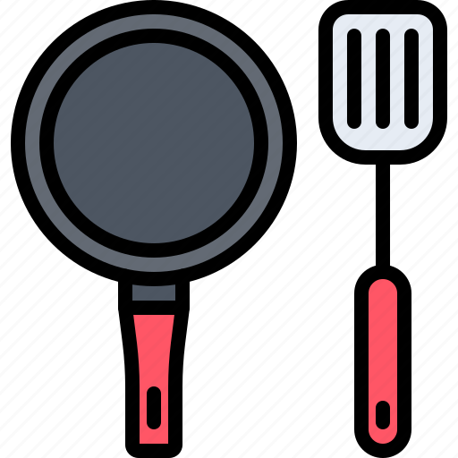 Pan, spatula, kitchen, shop, tool, cooking icon - Download on Iconfinder